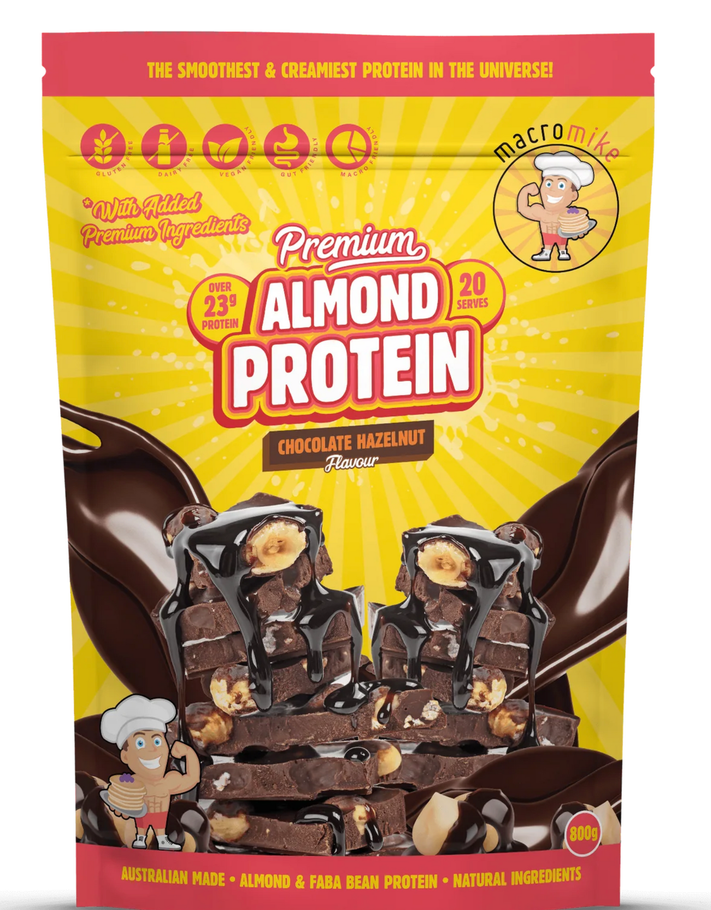 Macro Mike Almond Protein - - Macro Mike