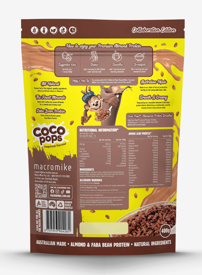 Premium Almond Protein Macro Mike x Kellogg's - - Macro Mike