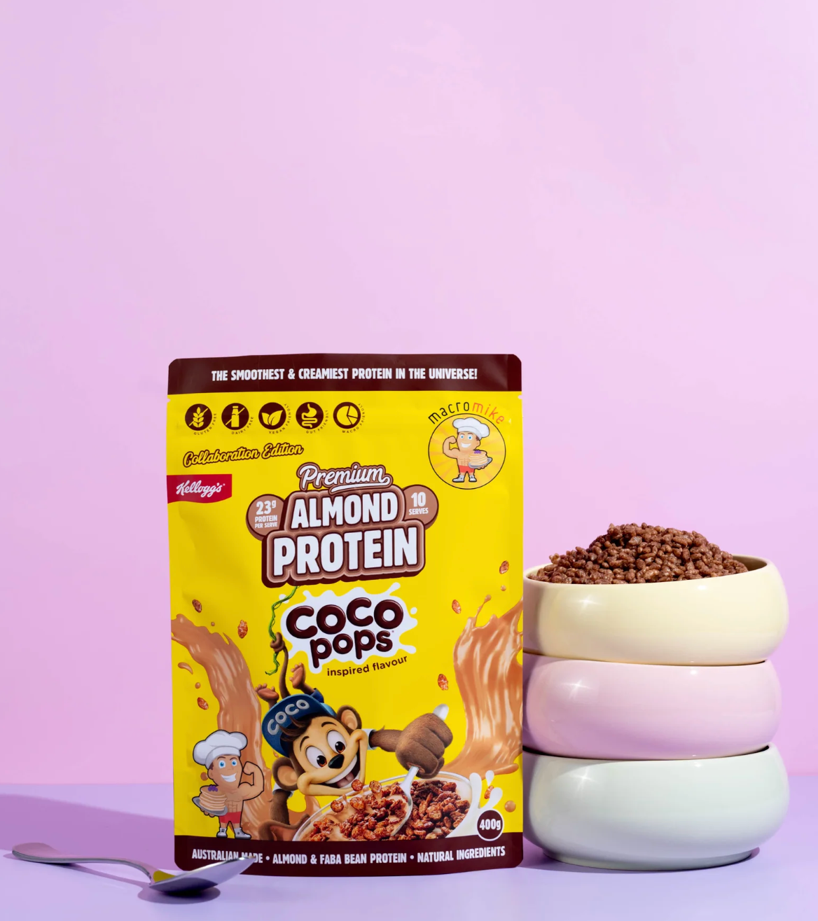 Premium Almond Protein Macro Mike x Kellogg's - - Macro Mike