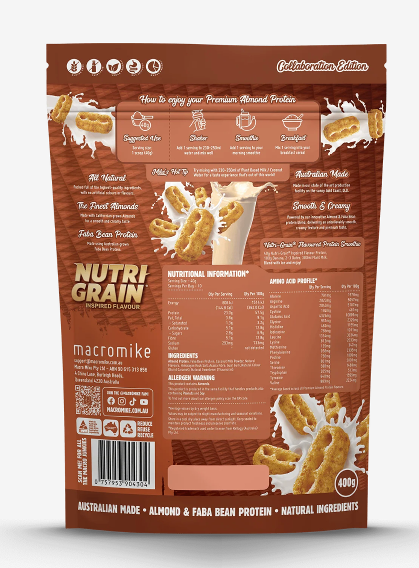 Premium Almond Protein Macro Mike x Kellogg's - - Macro Mike