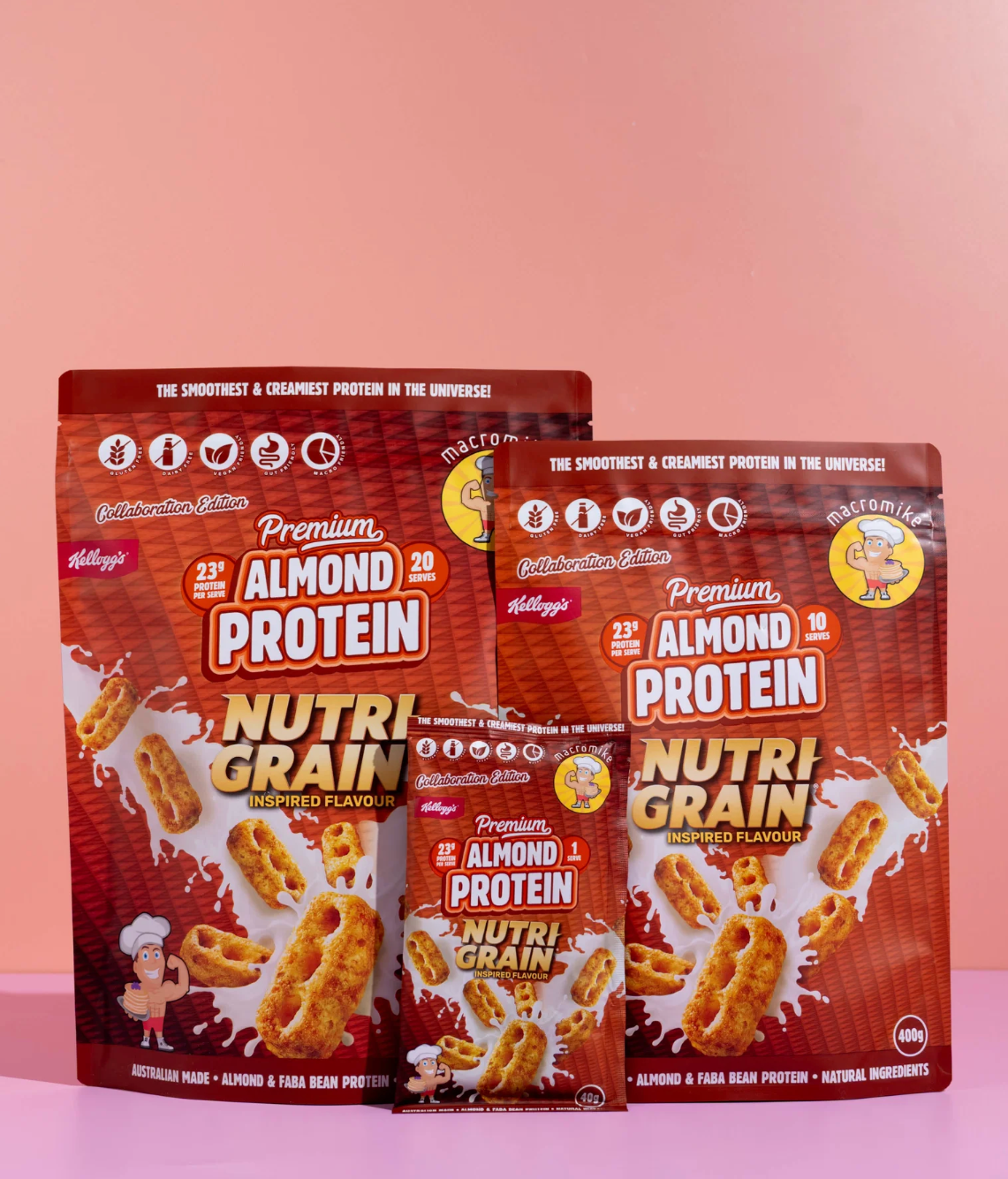 Premium Almond Protein Macro Mike x Kellogg's - - Macro Mike