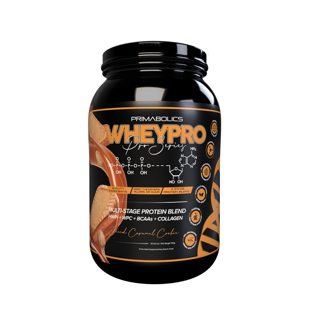 Whey Pro - 27 Serves Spiced Caramel Cookie ( Biscoff ) - Primabolics