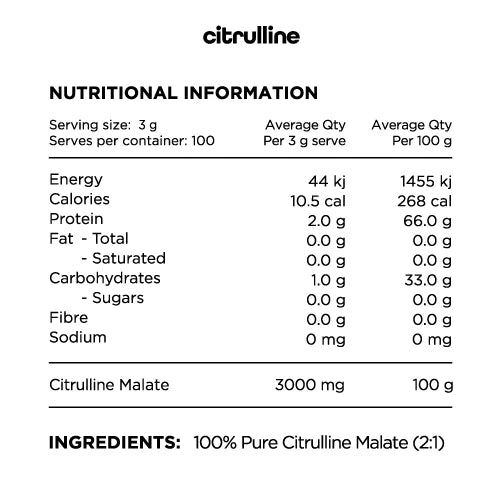 Citrulline - - Switch Nutrition