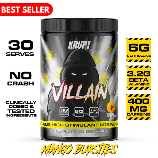Villain Pre-Workout - Mango Bursties - Krupt Supps