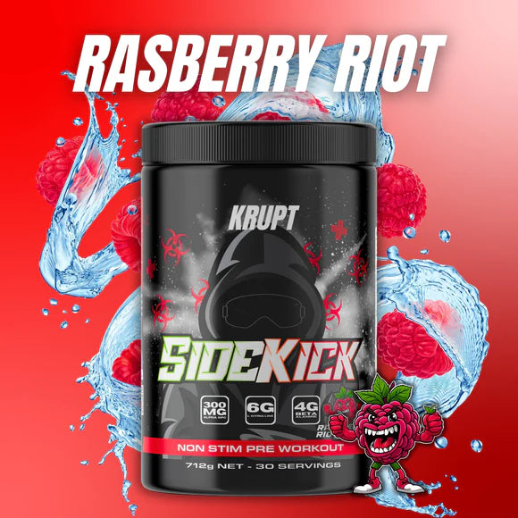 SideKick Non-Stim Preworkout - Raspberry Riot - Krupt Supps
