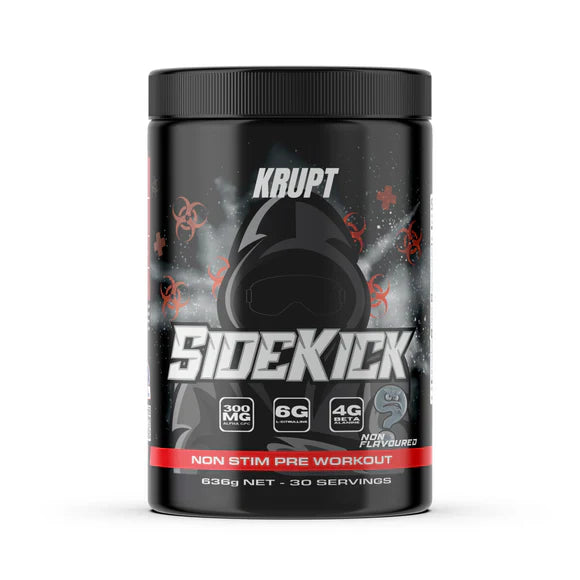 SideKick Non-Stim Preworkout - Unflavoured - Krupt Supps