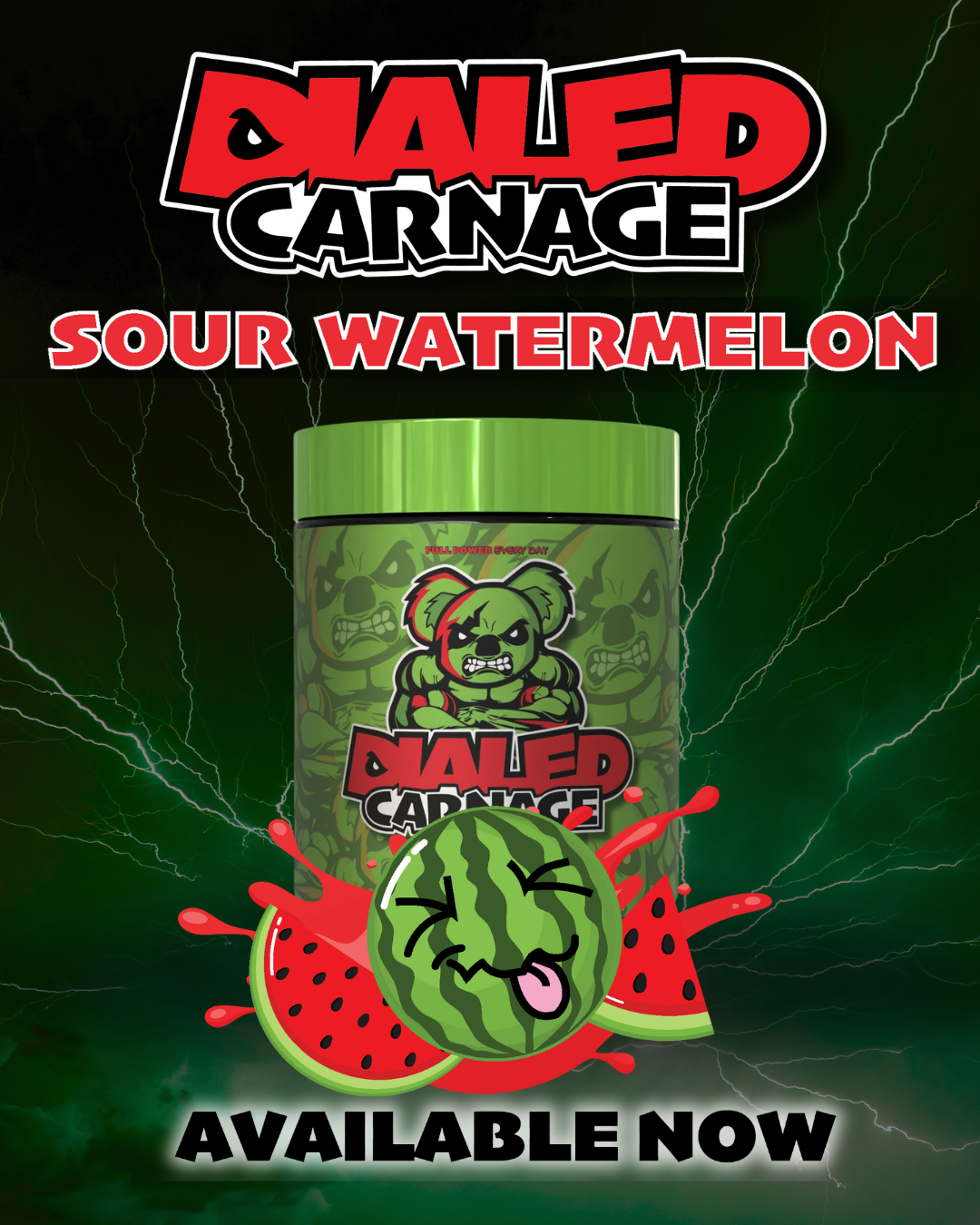 Dialed Carnage - Sour watermelon - The X Athletics